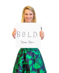 Marissa Mayer one word and bold